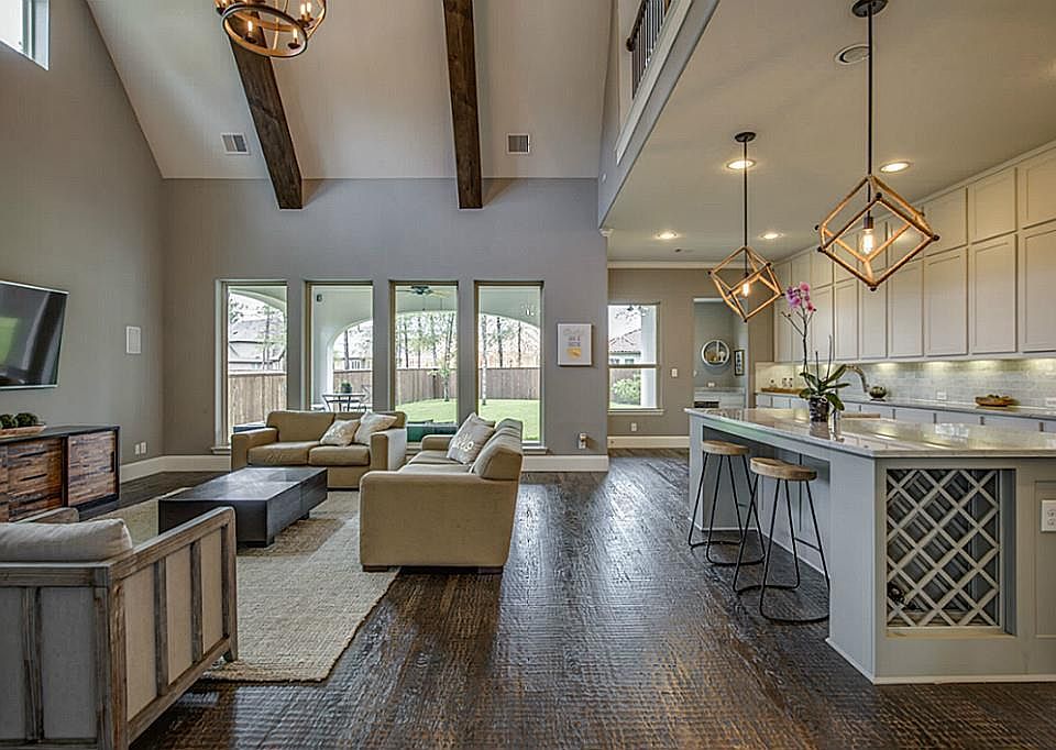 Open Concept Living and Kitchen Area.