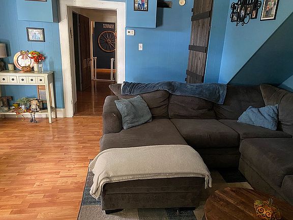 Living room and hallway area