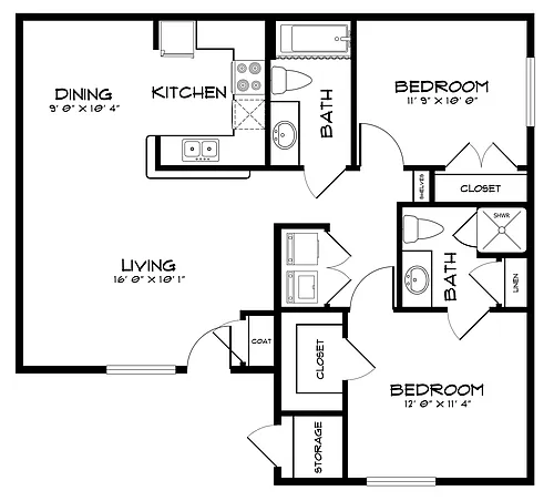 Floor plan B