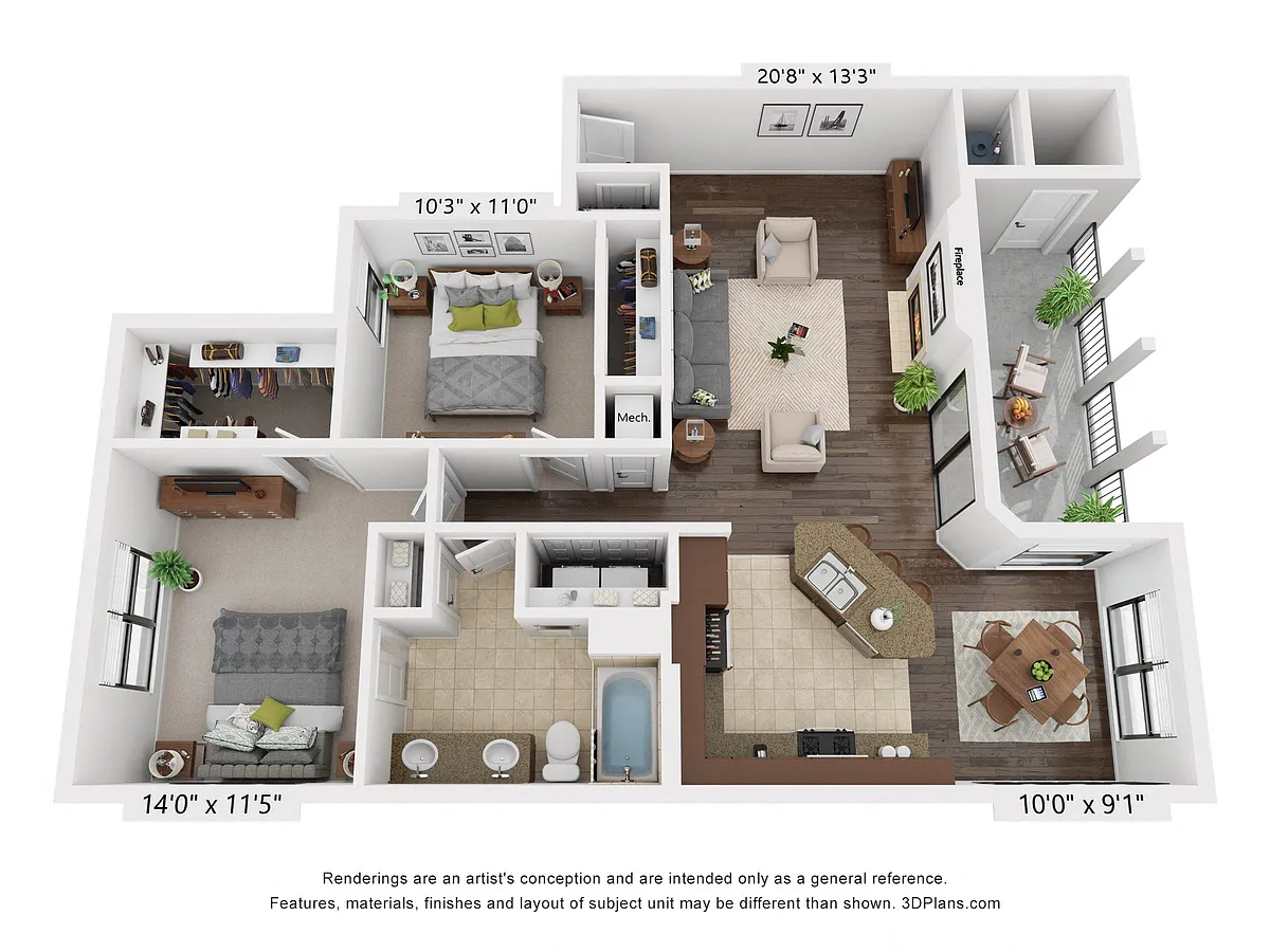Floor plan B2a