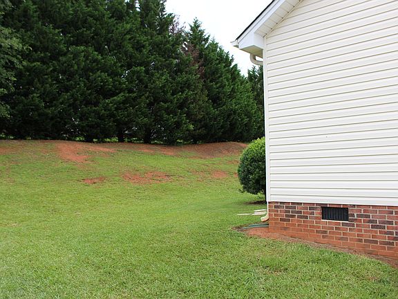 Backyard view from driveway