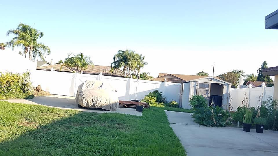 Backyard View of new fence