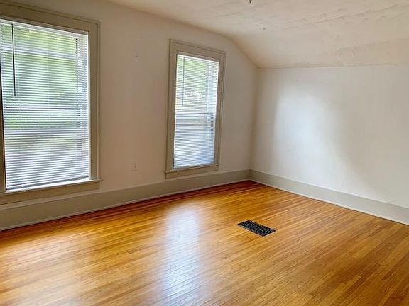 Front upstairs bedroom with large closet, refinished floors, freshly painted, lots of light