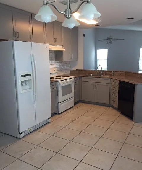 Kitchen with Granite Tops
