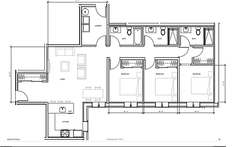 Floor plan 3 X 3