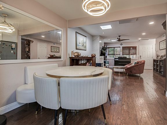 dining room and living room