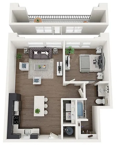 Floor plan 1B-BS