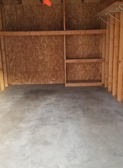 Storage space in the garage