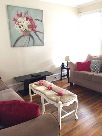 Clean and well cared for wood floors.