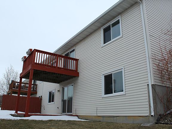 Great deck & walk out patio!