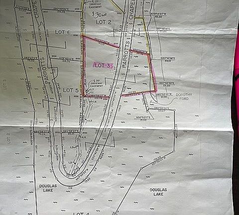Map of lots, lake etc.