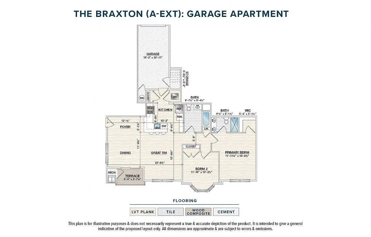 Floor plan The Braxton (A-EXT)