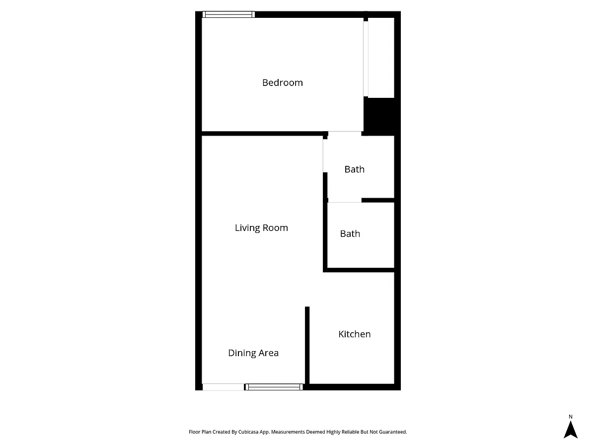Floor plan One Bedroom One Bathroom