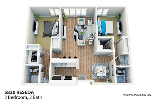 Floor plan 2 Bedroom