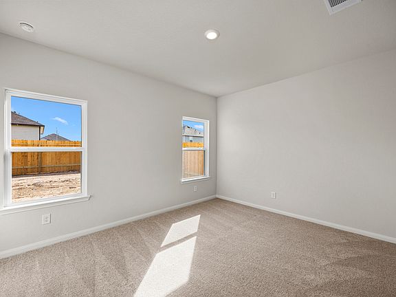 Master bedroom with two windows