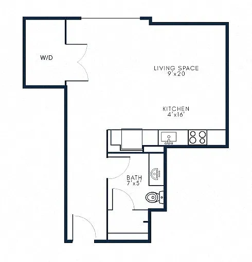 Floor plan Studio - S2