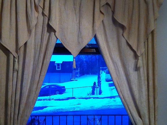 Window overlooking porch