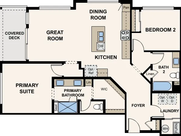 Residence 2C Plan, Grand Vue at Interlocken | Condos