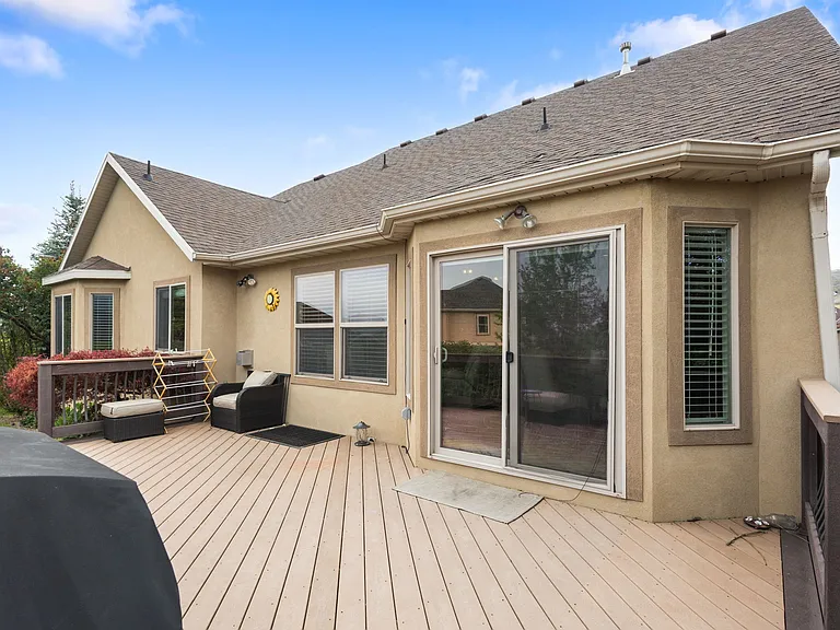 Exterior rear deck
