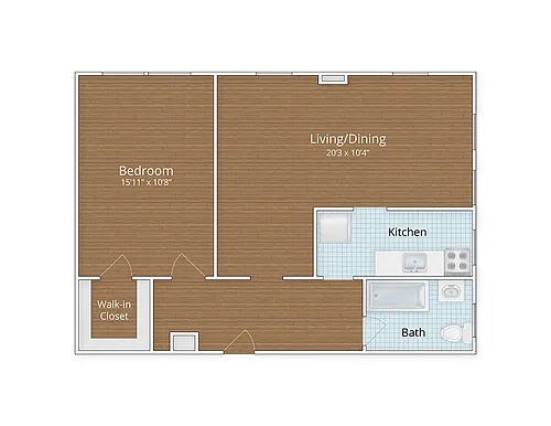 Floor plan One Bedroom