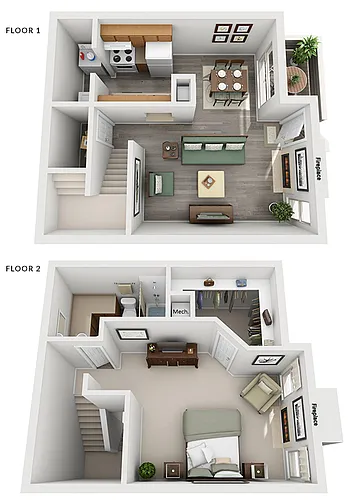 Floor plan 1X1