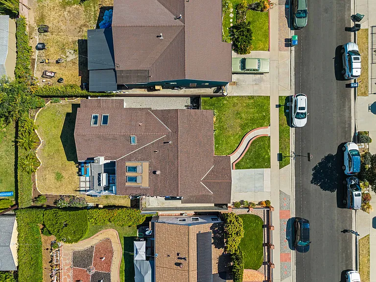 Aerial view of full property