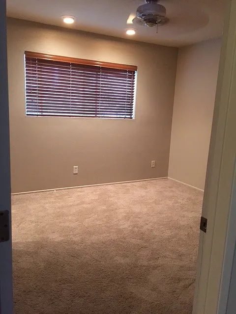 Newly carpeted bedroom