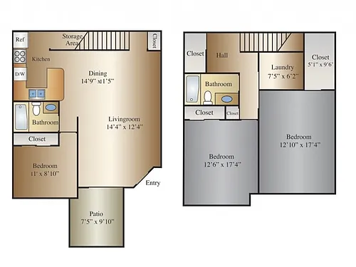 Floor plan Kiboko Townhome (Hippo)
