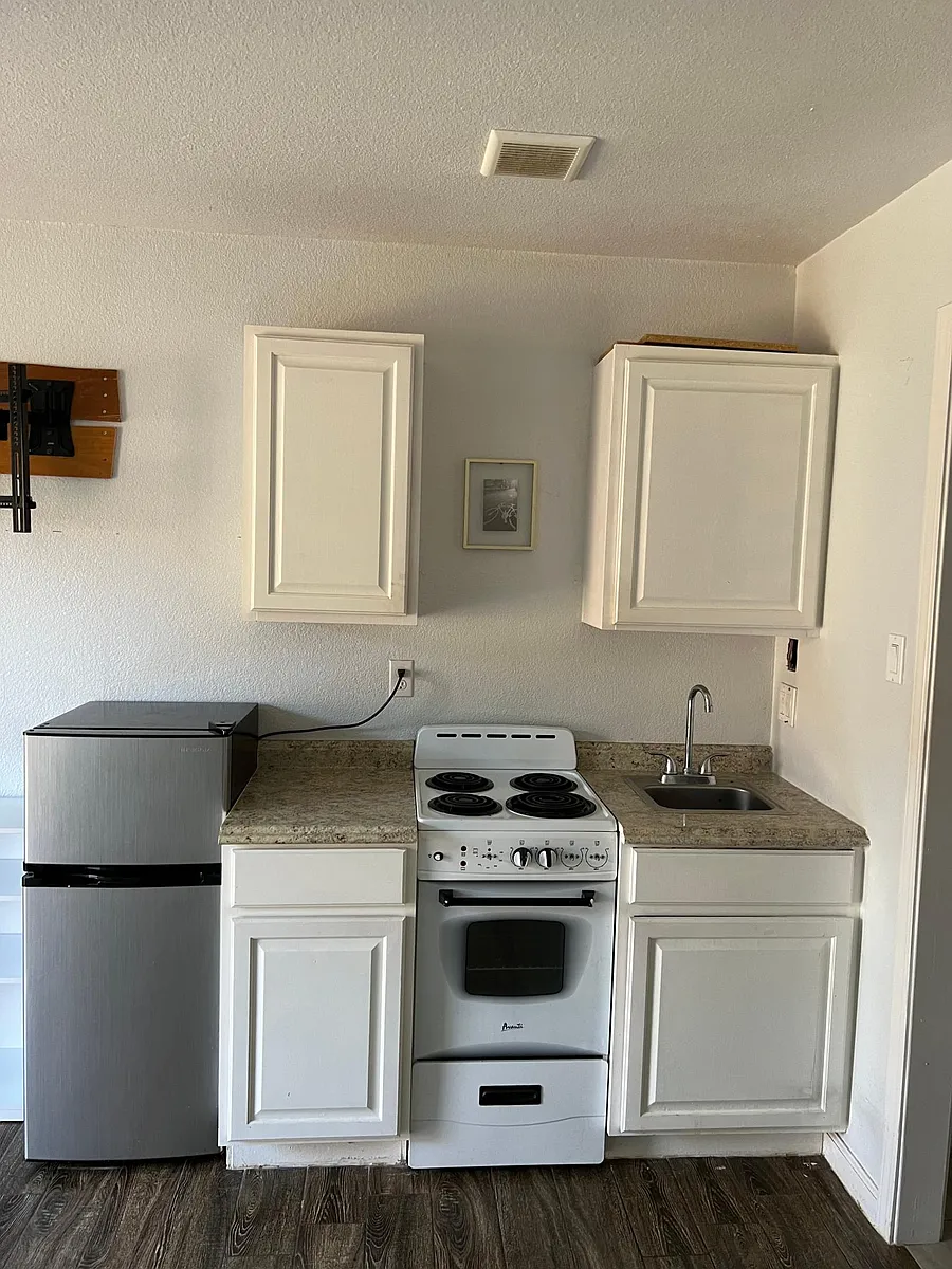 fridge is included , a kitchen with storage , sink , stove - 1849 Nehemiah Dr