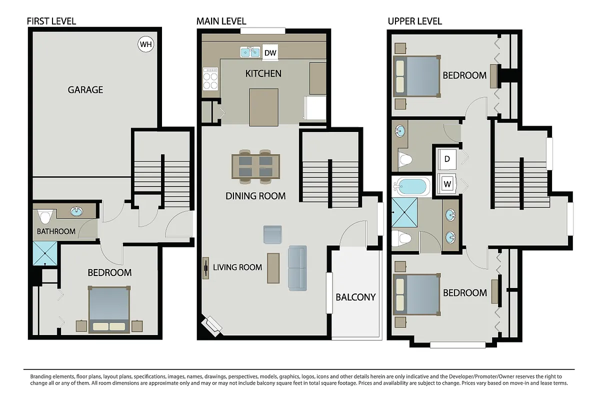 Floor plan Marigold Townhome