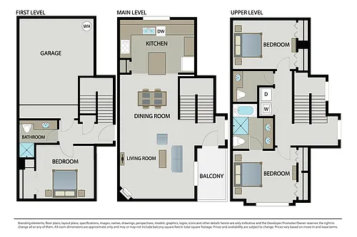 Floor plan Marigold Townhome