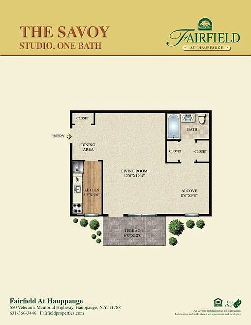 Floor plan The Savoy Studio Upper