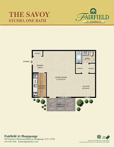 Floor plan The Savoy Studio Upper