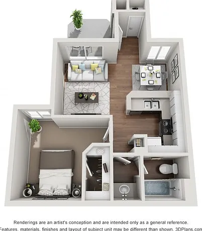 1 bed/1 bath 1 bed/1 bath