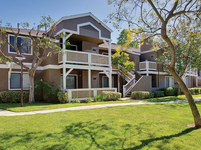 Most homes feature private patios or balconies