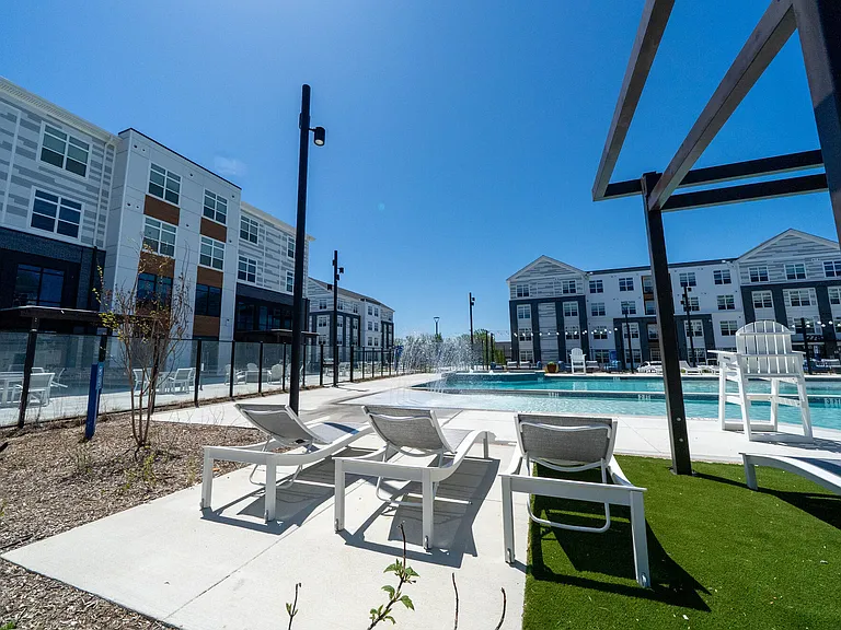 Saltwater Pool with Outdoor Seating