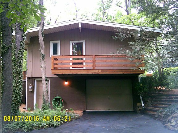 Garage with Master Suite deck above