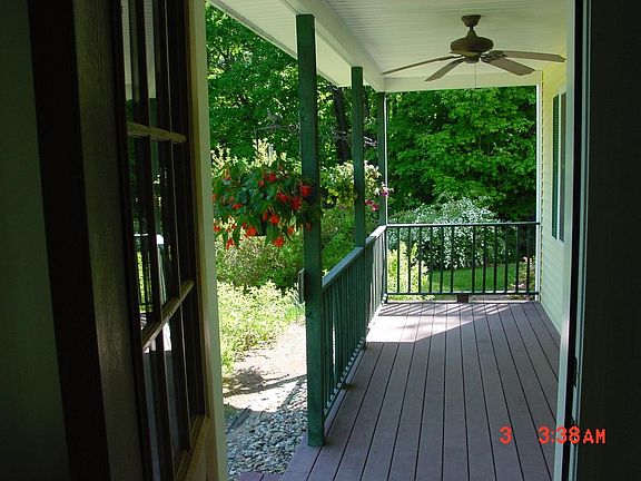 Farmers porch with outdoor fan