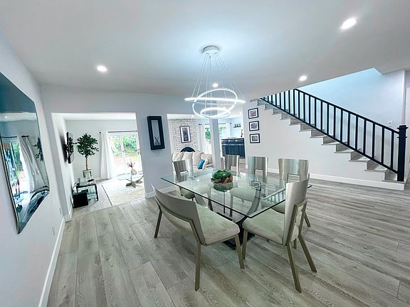 Dining and living rooms