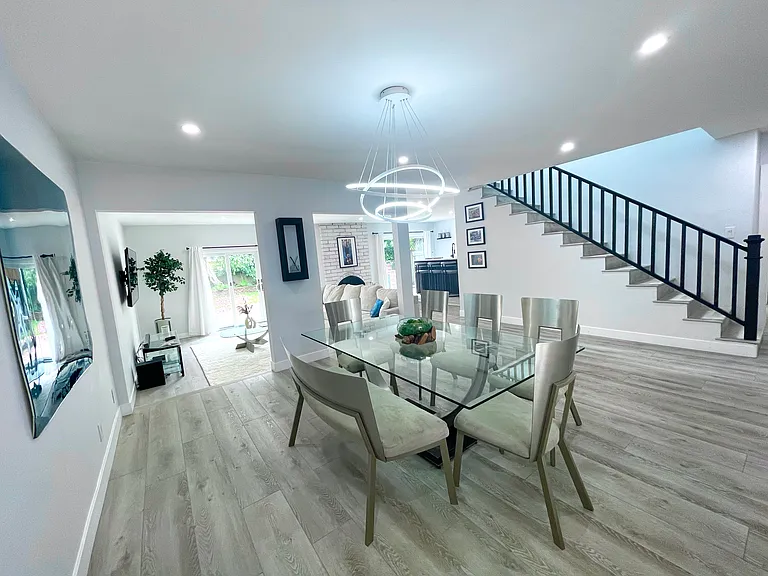 Dining and living rooms