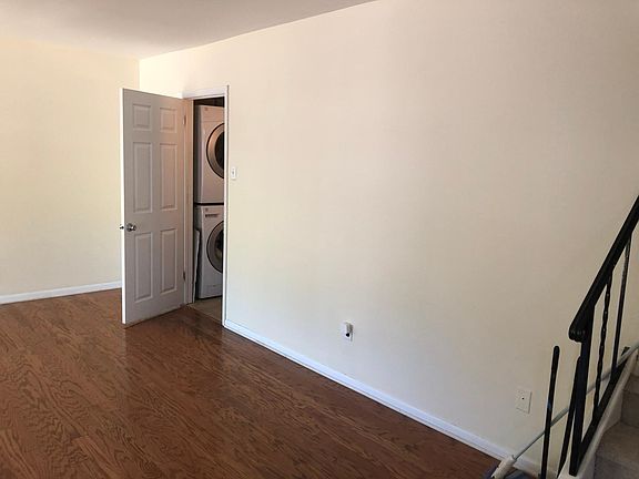 Living room and washer dryer closet