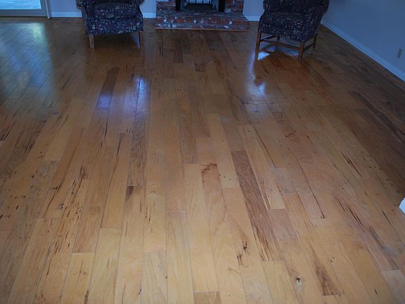 Almost new hardwood flooring
