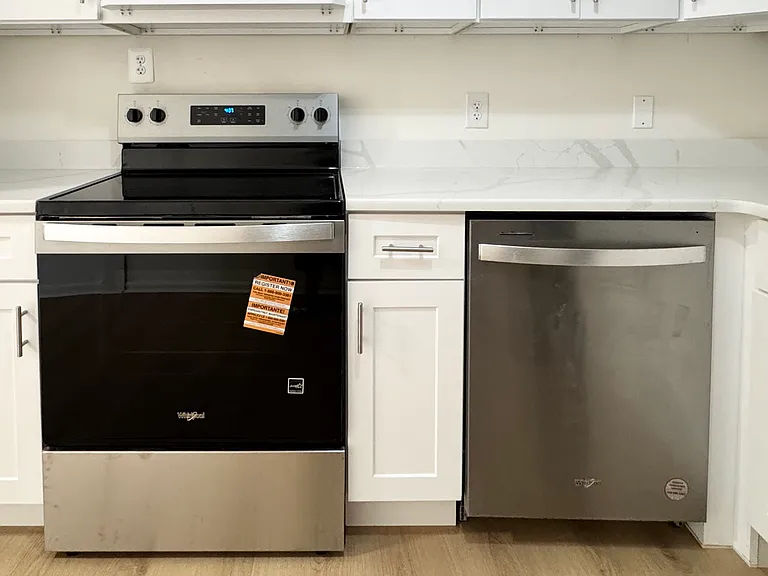 New stainless steel appliances
