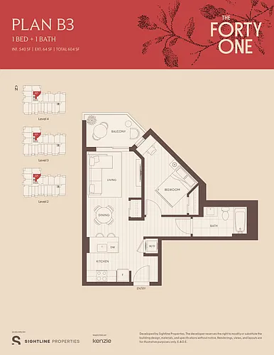 Floor plan Plan B3