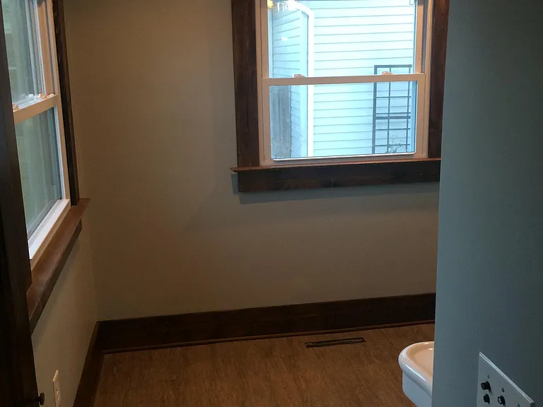 1/2 bath and laundry room, lots of natural light!