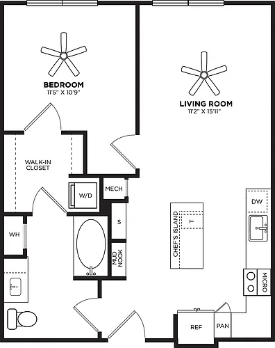 Floor plan A13 No Balcony