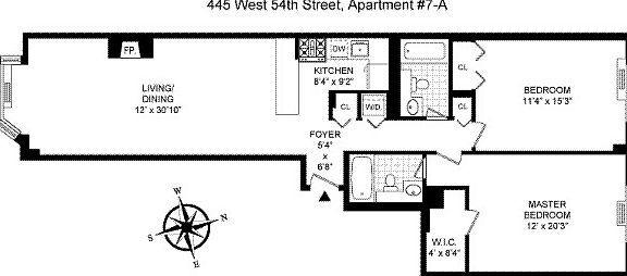 5th image of 445 W 54th St APT 7A