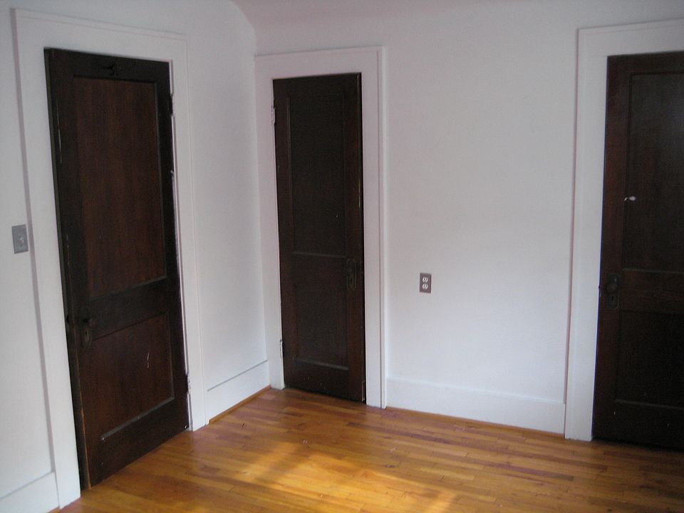 Bedroom closets and entry door