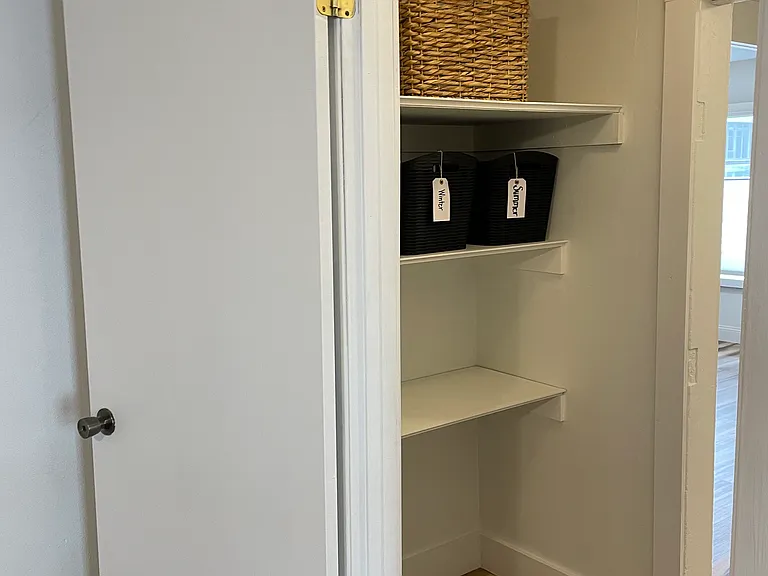 Storage area between living room and bedroom #1