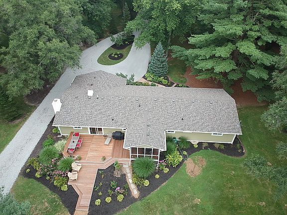 Large deck & gardens